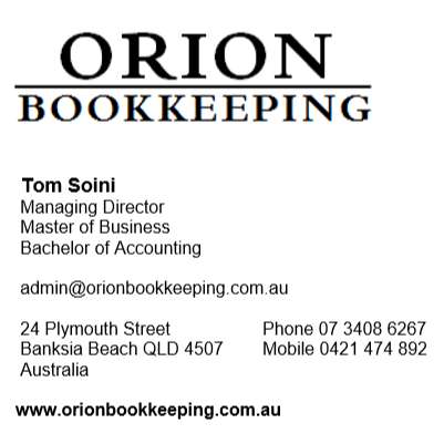 Photo: Orion Bookkeeping Pty Ltd